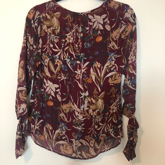 Octavia floral top fall colors size xs - Picture 6 of 6